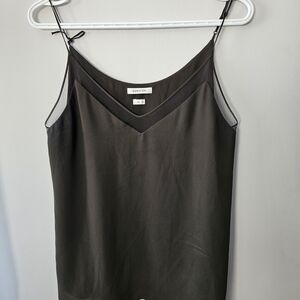 Babaton Forest Green Satin Camisole Size M